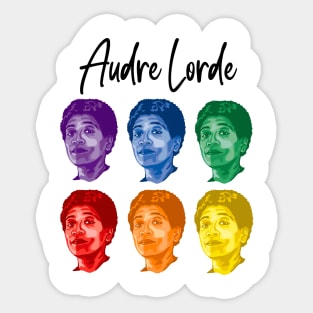 Audre Lorde Portrait and Quote Sticker